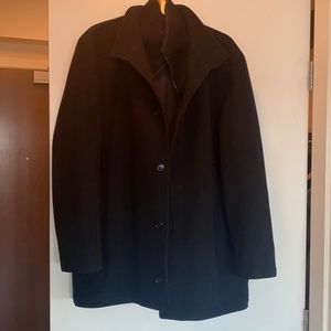 Hugo Boss cashmere wool blend coat